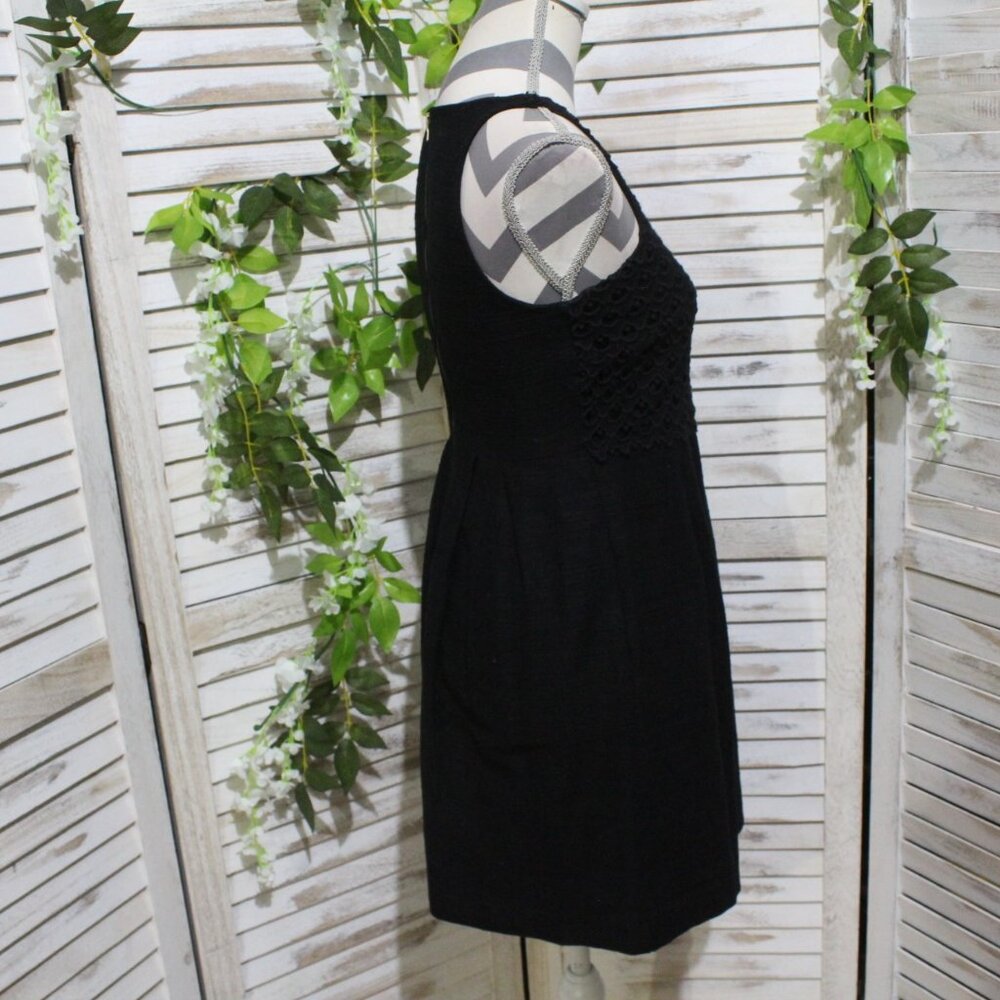 loft sleeveless A-line mini black dress (37) - Picture 4 of 15